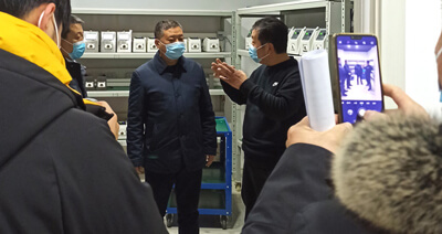 保定市高開區(qū)黨工委書記到融柏恒流泵指導